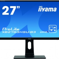 купить Монитор LCD 27** 16:9 1920х1080 MVA, nonGLARE, 300cd/m2, H178&deg;/V178&deg;, 3000:1, 12М:1, 16.7M Color, 4ms, VGA, HDMI, DP, USB-Hub, Height adj, Pivot, Tilt, HAS, Speakers, Swivel, 3Y, Black в Алматы фото 1