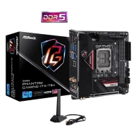 купить Материнская плата ASRock Z690 PHANTOM GAMING-ITX/TB4 LGA1700 4xDDR5 3xSATA RAID 2xM.2 HDMI DP mITX в Алматы фото 1