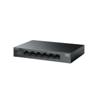 купить Коммутатор PoE+  6-портовый  TP-Link LS106LP <6 портов 10/100M (Порт1- Порт4 PoE IEEE 802.3af/at), бюджет мощности PoE 41W, дальность передачи данных и питания в режиме расширения &mdash; до 250 м> в Алматы фото 2
