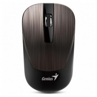 купить Беспроводная оптическая мышь Genius NX-7015 (Metallic style with hairsilk, 2.4Ghz, BlueEye) Chocolate 31030119102 в Алматы фото 1