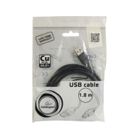 купить Кабель USB 2.0 Pro Cablexpert CCP-USB2-AMBM-6, AM/BM, 1.8м, экран, черный, пакет в Алматы фото 2