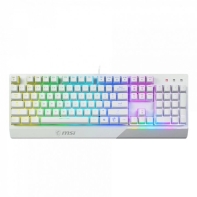 Купить Игровая Клавиатура MSI Vigor GK30 WHITE RU, 106 клавиш, RGB SHOW,  кабель 1,8м, USB2.0 Алматы
