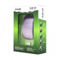 купить Мышь, Delux, DLM-128LGP, Touch, Лазерная, 1600dpi, Беcпроводная 2.4ГГц, Нано-ресивер, Эффективная дистанция 10 м., Батарейки в комплекте, Размер: 112*56,6*26,8 мм., Розовый в Алматы фото 3