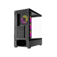 купить Case ATX midi tower  Wintek, Tower 225-B TG, (без БП), Black в Алматы фото 3