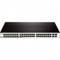 купить D-Link	Коммутатор	DGS-1210-52P/ME/B1A	Управляемый коммутатор 2 уровня с 48 портами 10/100/1000Base-T и 4 портами 1000Base-X SFP (порты 1 – 8 с поддержкой PoE 802.3af/802.3at (30 Вт), порты 9 – 24 с поддержкой PoE 802.3af (15,4 Вт), PoE-бюджет 193 Вт) в Алматы фото 2