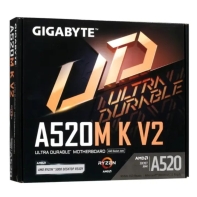 Купить Материнская плата GIGABYTE A520M-K-V2, AM4, A520, PCIe16x, PCIe,D-SUB+HDMI, GLAN, 4SATA, 2DDR4, MATX Алматы