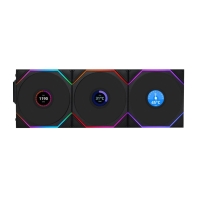 Купить Вентилятор для корпуса Lian Li UNI FAN TL120 LCD Wireless 3x120mm Черный G99.12TLLCD1W3B.00 Алматы