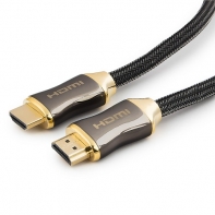 купить Кабель HDMI Cablexpert, серия Platinum, 1 м., v2.0, M/M, позол.разъемы, титановый металлический корп в Алматы фото 1
