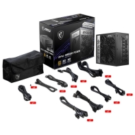 купить Блок питания MSI MPG A850G PCIE5, 850W, Active PFC, 80+ GOLD, Full Modular, MPG A850G PCIE5 в Алматы фото 3