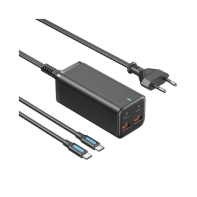 Купить Зарядный блок Vention FBSBG-EU <4-Port USB (C + C + A + A) GaN Charger (100W/100W/18W/18W) EU-Plug> Алматы