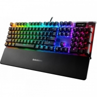 купить Клавиатура, Steelseries, Apex 7 (Red Switch) RU, 64642 Игровая, Механические клавиши QX2, USB, Подсветка RGB, Размер: 160*370*35 мм., Анг/Рус, Чёрный в Алматы фото 1