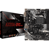 купить Материнская плата, ASRock, A320M-DVS R4.0 (4717677337655), AM4, B350, 2xDDR4 2667, 4xSATA3, 1xDVI-D, 1xD-Sub, 1xPCI-Ex16, 1xPCI-Ex1, mATX в Алматы фото 1