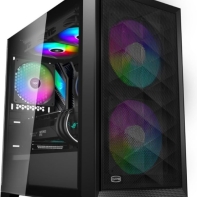 Купить Корпус PCCooler C3D310 BK ARGB mATX/ITX 2x3.5*, 2x2.5*, USB3.0, 2xUSB2.0, 2xFAN ARGB included,  Black Алматы