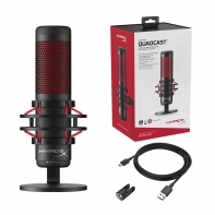 купить Микрофон, HyperX, HX-MICQC-BK, QuadCast Standalon Microphone в Алматы фото 2