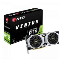 купить Видеокарта MSI GeForce RTX 2080 VENTUS 8G, 8Gb/256bit, GDDR6, 3xDP, HDMI BOX в Алматы фото 1