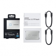 купить Внешний SSD 2000Gb Samsung T7 Touch USB 3.2 Gen.2 (10 Гбит/c)  AES 256 Сенсорная защита MU-PC2T0S/WW в Алматы фото 4