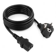 купить Кабель питания Cablexpert PC-186-VDE-3M, 3.0м, Schuko- C13, VDE, 10А, черный, с заземлением в Алматы фото 1