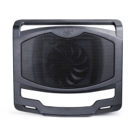 купить Охлаждающая подставка для ноутбука, Deepcool, N400 DP-N11N-N400, 15.6*, Вентилятор 14см, 1000&plusmn;10%RPM, Сквозной USB 2.0, 21дБл, Габариты 340.5х310х54мм, Чёрный в Алматы фото 1