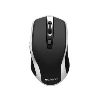 купить CANYON MW-19 2.4GHz Wireless Rechargeable Mouse with Pixart sensor, 6keys, Silent switch for right/left keys,DPI: 800/1200/1600, Max. usage 50 hours for one time full charged, 300mAh Li-poly battery, Black -Silver, cable length 0.6m, 121*70*39mm, 0.1 в Алматы фото 1