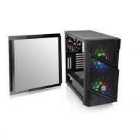 купить Компьютерный корпус, Thermaltake, Commander C31 TG ARGB, CA-1N2-00M1WN-00, ATX/Micro ATX, USB2*3.0, HD-Audio Mic, Контроллер , Кулер 12см, Кулер 12см LED, Без Б/П, Чёрный в Алматы фото 3