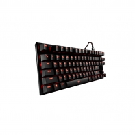 купить Клавиатура, HyperX, HX-KB4RD1-RU/R1, Alloy FPS Pro Mechanical Gaming, Игровая, Механические клавиши CHERRY® MX, USB, Подсветка LED красная, Размер: 129*441*35 мм., Анг/Рус, Чёрный в Алматы фото 2
