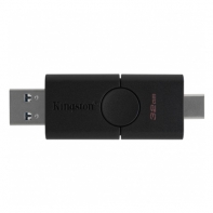 купить Флеш-накопитель Kingston 32Gb USB3.2+Type-C Data Traveler Duo (Black) в Алматы фото 2