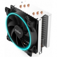 купить PCcooler GI-X4B, синий, 4-пин, 115X/775/AM4-FM2, 26.5дБ, 1000-1800 об/мин, Al+тепл.трубки, 145W в Алматы фото 3