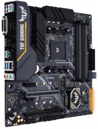 купить Материнская плата ASUS TUF B450M-PRO GAMING AMD B450 AM4 4xDDR4 (2666MHz) 6xSATA3, 2xM.2 Socket 3, 2xPCI-E16x, 1xPCI-E1x, 1xDVI-D, 1xHDMI 1xLAN (RJ45) port(s) 1xUSB3.1 Gen 2 Type-A, 3xUSB3.1 2xUSB2.0  Aura Sync RGB LED mATX                            в Алматы фото 3