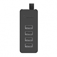 купить USB Хаб ORICO W5P-U2-100-BK-PRO <USB2.0x4, MicroUSB, Black, 15cm> в Алматы фото 2