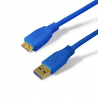 купить Переходник, SHIP, US003-1.2B, MICRO-B USB на USB 3.0, Блистер, 1.2 м, Синий в Алматы фото 1