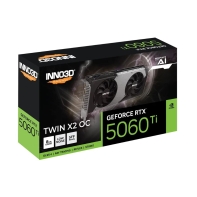 купить Видеокарта Inno3D GeForce RTX5060 Ti TWIN X2 OC, 8G GDDR7 128-bit HDMI 3xDP N506T2-08D7X-193075N в Алматы фото 2