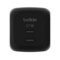 купить BELKIN 67w Dual USB-C PD wall Charger with PPS, Black в Алматы фото 3