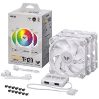 купить Вентилятор для корпуса ASUS TUF Gaming TF120 ARGB WHITE EDITION 3IN1 3x120mm ARGB  90DA0033-B09030 в Алматы фото 2