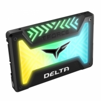 купить SSD-накопитеь Team Group T-FORCE DELTA RGB 250Gb, 2.5*, 9.5mm, SATA-III 6Gb/s, Black, T253TR250G3C313 в Алматы фото 1