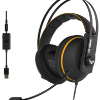 купить Гарнитура ASUS TUF Gaming H7 черно-желтый 90YH01MY-B8UA00, 20 ~ 20000 Гц, 32 Ом, разъем 3.5 мм.Длина шнура 1.3 м в Алматы фото 1