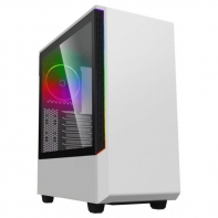 купить Корпус ПК без БП GameMax Panda T802  WHITE <1x120mm RAINBOW-N,ARGB Controller  , Midi-Tower, window, tempered glass, RGB> в Алматы фото 1