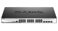 купить Управляемый коммутатор DGS-1210-28X D-Link 2 уровня с 24 портами 10/100/1000Base-T и 4 портами 10GBase-X SFP+ в Алматы фото 1