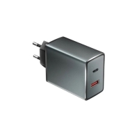 купить Зарядное устройство сетевое Olmio СЗУ 36W USBx2 6A QC3.0 Type-C PD черный в Алматы фото 1