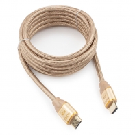 купить Кабель HDMI Cablexpert, серия Gold, 3 м, v1.4, M/M, позол.разъ, алюм корпус, нейлон. оплет, коробка в Алматы фото 1