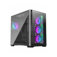 купить Корпус Raijintek ATREUS BT4, Midi-Tower, TG, 4x120mm ARGB, 2xUSB-A 3.0 + 1xUSB Type-C , E-ATX, ATX, mATX, mITX Black в Алматы фото 1