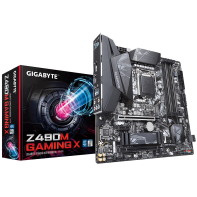 купить Материнская плата GIGABYTE GA-Z490M GAMING X LGA1200 Z490 2xPCI-E HDMI GbLAN SATA RAID MATX 4DDR4 в Алматы фото 1