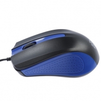 купить Мышь Oklick 225M черный/синий оптическая (1200dpi) USB (3but) в Алматы фото 1