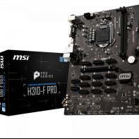 купить Материнская плата MSI H310-F PRO LGA1151 iH310 2xDDR4 4xSATA3 DVI HDMI 1xPCI-E3.0x16 12xPCI-Ex1 4xUSB3.1 6xUSB2.0 1xPS/2 ATX в Алматы фото 1