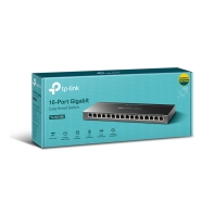 купить Коммутатор Easy Smart GbE 16-портовый Tp-Link TL-SG116E <16 10/100/1000Mbps RJ45 ports, 16KB Jumbo frame, MTU/Port/Tag VLAN, IGMP Snooping, Link Aggregation, Port Mirroring, QoS> в Алматы фото 2