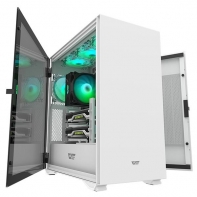 купить Корпус ПК без БП DarkFlash DLX22 White <EATX, 2x3.5, 1xUSB 3.0, 1xUSB2.0, 1xType C, Audio, 448*233*493mm> в Алматы фото 2