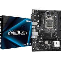купить Материнская плата ASRock B460M-HDV LGA1200 2xDDR4 4xSATA RAID UM.2 D-Sub DVI HDMI mATX в Алматы фото 1
