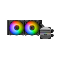 купить Водяное охлаждение для CPU MSI MAG CORELIQUID M240&nbsp;Socket Intel/AMD, 4pin, Fan 2 x 120см, ARGB, Black в Алматы фото 1