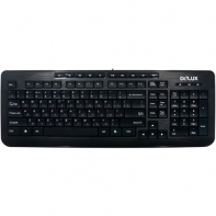 купить Клавиатура, Delux, DLK-3100UB, USB, Кол-во стандартных клавиш 103, 10 мультимедиа-клавиш, Размер: 442*160*20,3 мм в Алматы фото 1