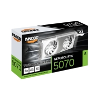 купить Видеокарта Inno3D GeForce RTX5070 TWIN X2 OC White, 12G GDDR7 192-bit HDMI 3xDP N50702-12D7X-195064W в Алматы фото 2