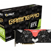 купить Видеокарта, PALIT, RTX2080 DUAL 8G 4710636270123, NE62080020P2-180A, GDDR6, 256bit, 3-DP, HDMI, USB-C, Цветная коробка в Алматы фото 1